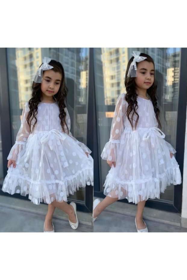 White Polka Dot Dress