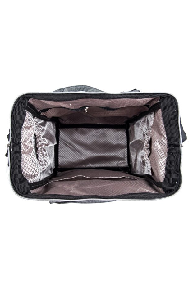 حقيبة ظهر رمادية مع ترمس - 7