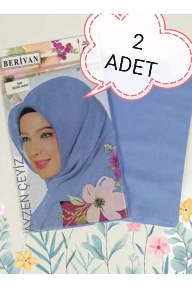 Berıvan Dikişsiz Düz Posetli Oyalık Yazma 100 X100 Cm 2 Li Yazma - 1