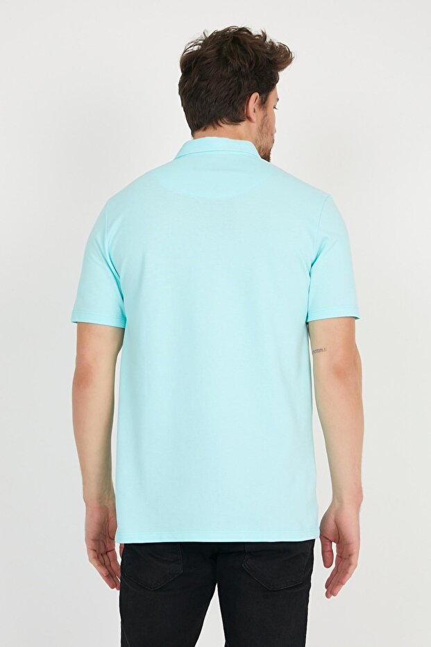 Ανδρικό μπλουζάκι Basic Polo Collar Plain Comfort - 6