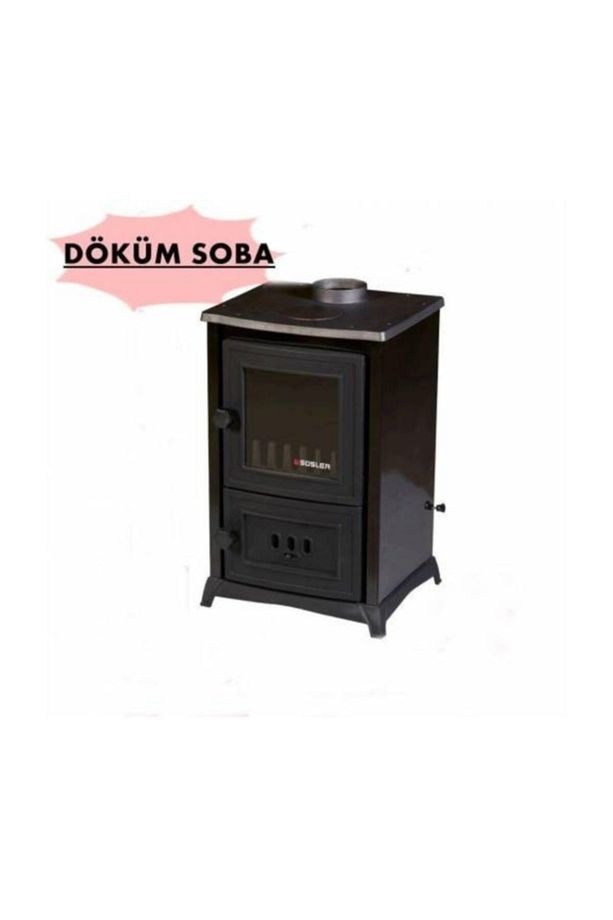 Mini Şömine Soba Ss-5032 Kömür Odun Sobası Şömineli - 1