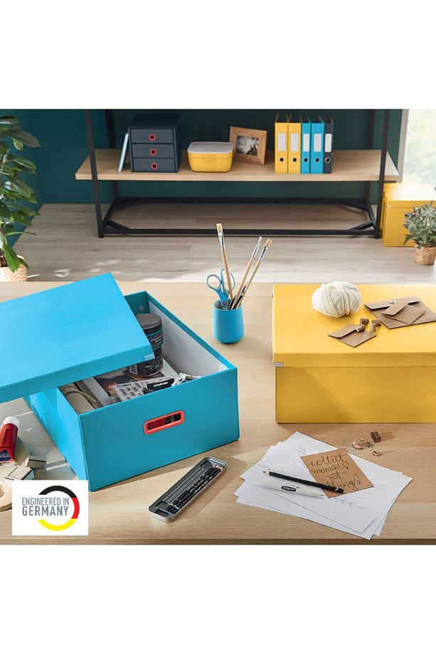 Click & Store Cosy Büyük Boy Saklama Kutusu Mavi - 2