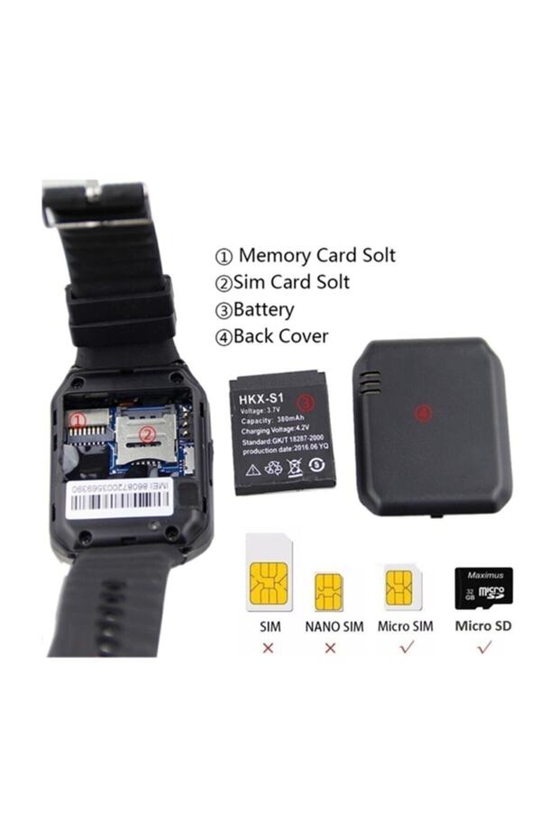 Dz09 Akıllı Saat Sim Kartlı Btk Onaylı Türkçe Menü - 3