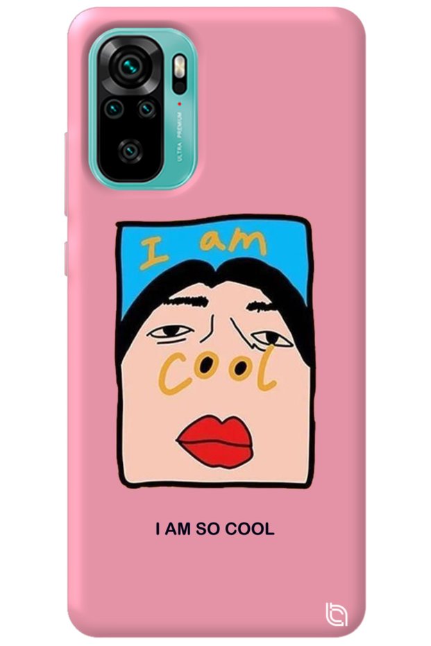 Xiaomi Redmi Note 10 Pink Color Premium Cool Patterned Silicone Phone Case with Velvet Inside