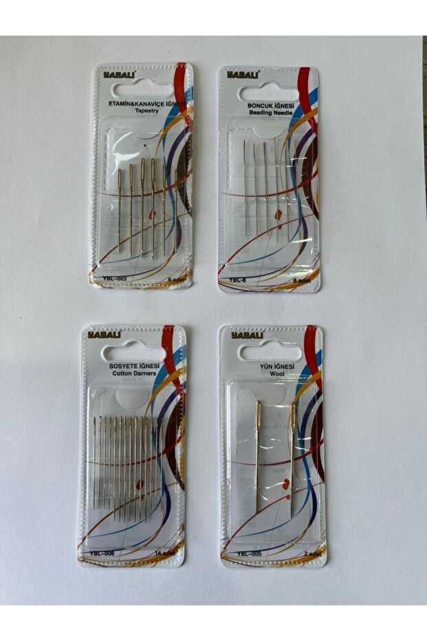 Needle Pack Set of 4 Bead Etamine Cross Stitch Society Wool Needle