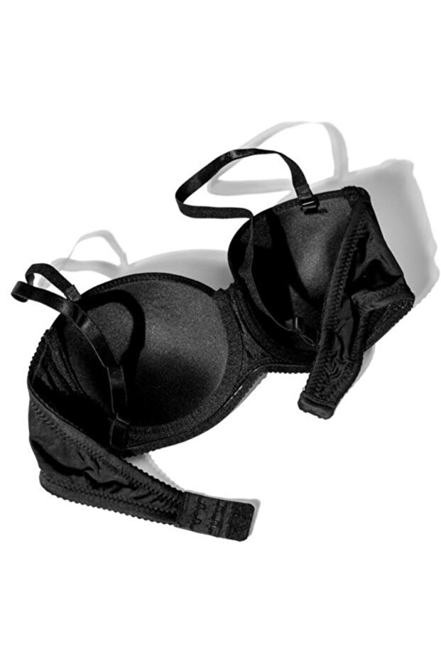 Black Strapless 3510 Bra Without Support - 2