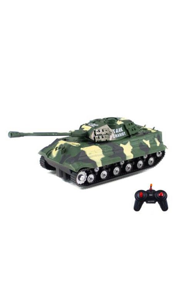 Erzi Uzaktan Kumandalı Tank Yeşil Işıklı Sesli Full Fonksiyon