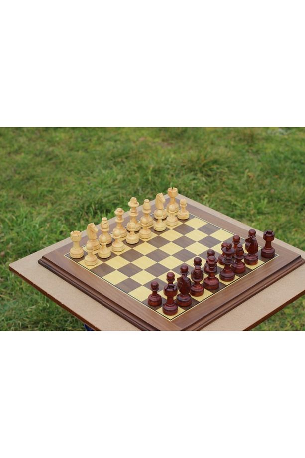 El Yapımı Ceviz Katı Satranç Seti, Lüks Satranç , Ahşap Satranç Taşları, Katı Ceviz Satranç, - 7