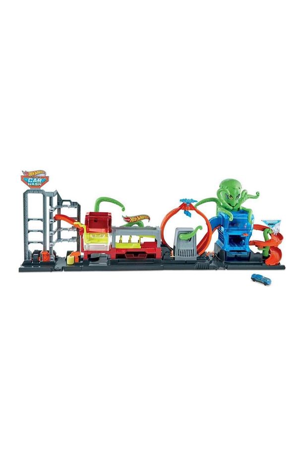 Hot Wheels Dev Ahtapot Ile Araba Yıkama Oyun Seti Gtt96 - 2