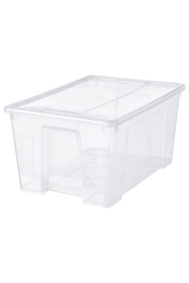 Samla Kapaklı Kutu Şeffaf - 1