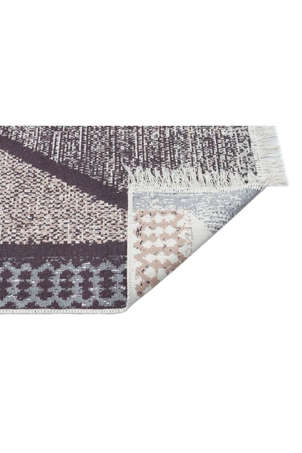 Arya Ar 02 Grey Geri Dönüşümlü Pamuk Ile Üretilen Modern Ve Etnik Desenlere Sahip Kilimler - 7