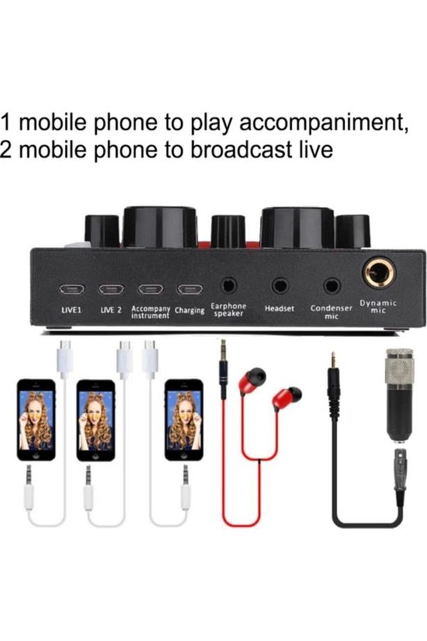 Bm800 V8 Plus Ses Kartlı Stüdyo Kayıt Youtuber Mikrofonu Seti - 2