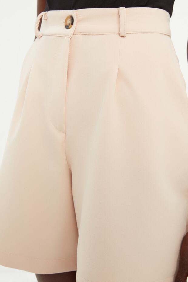 Tkane spodenki miejskie - kamienna kieszeń, TWOSS19WX0108 - 5