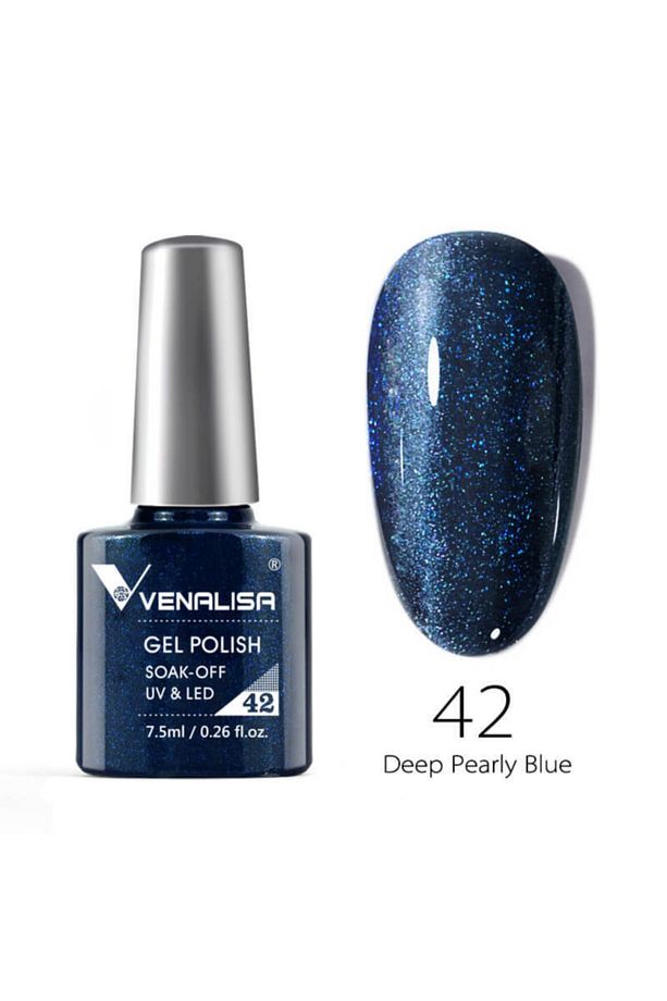 7.5 ml Uv Led Kalıcı Oje Deep Pearly Blue No.42 - 1