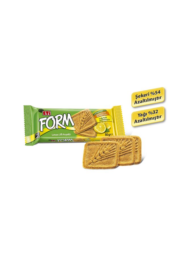 Form Limon Lifli Kepekli Bisküvi 50 g x 24 Adet - 3