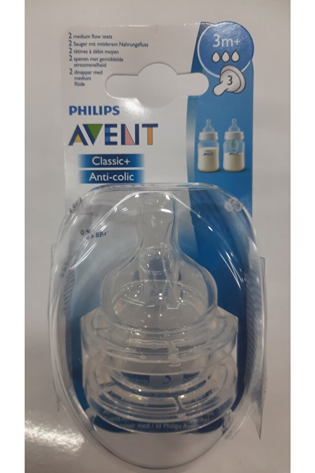 Classic+ Anti-Colic Bottle Teat 3m+