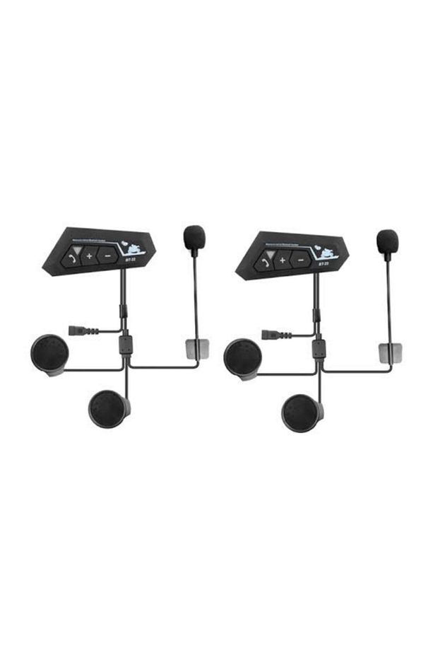 Bt22 Intercom Motosiklet Bluetooth V50 Su Geçirmez Bt22 Uyumlu - 1