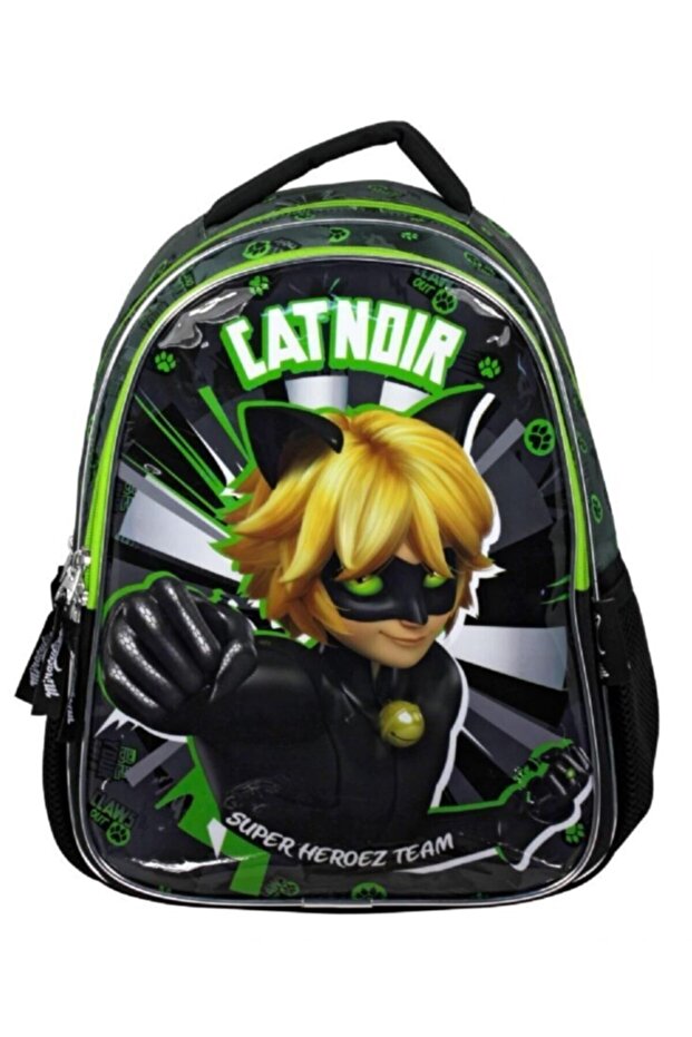 حقيبة ظهر يومية ومدرسية مطبوعة من Miraculous Ladybug Cat Noir
