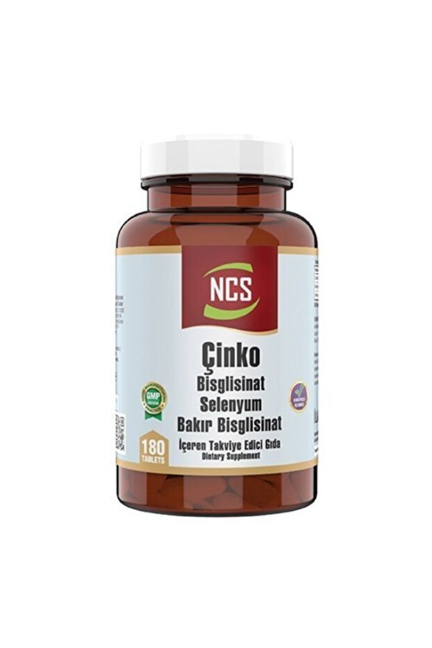 Çinko Bisglisinat & Bakır Selenium 180 Tablet - 1
