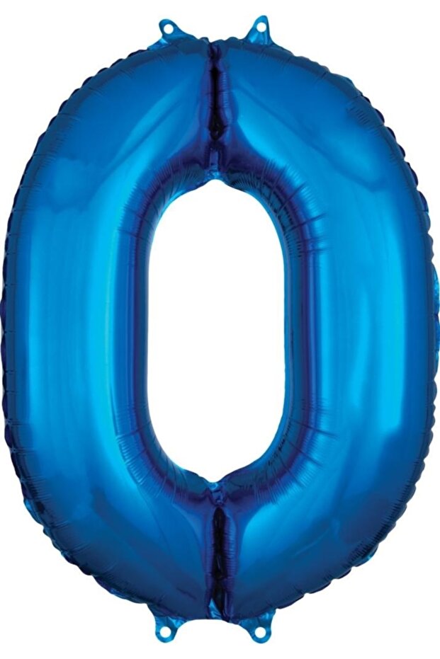 بالون فويل ازرق 0 عدد 80 سم