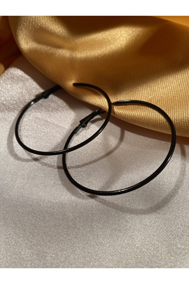 أقراط هوب سوداء - 1