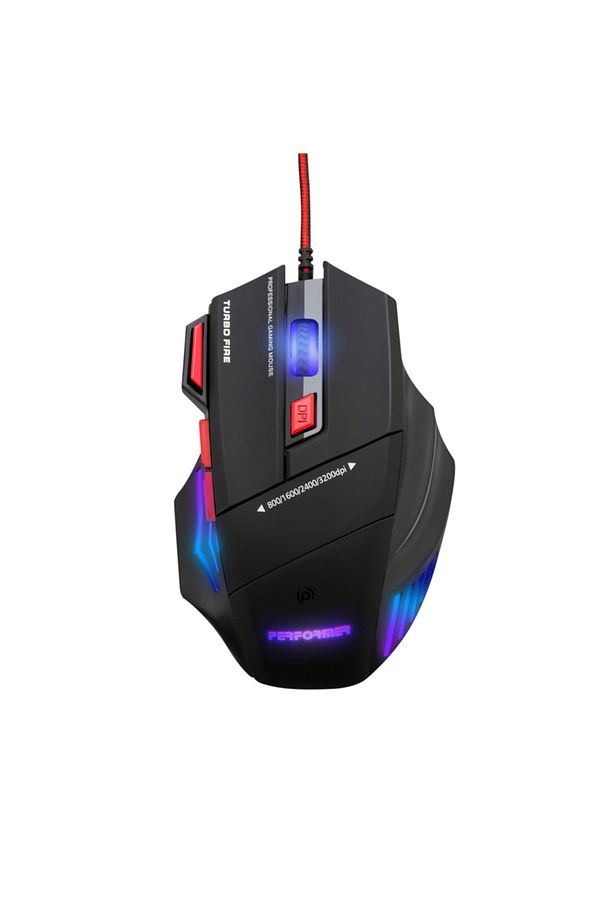 Pgm07 Gaming Mouse + Mouse Pad Kırmızı - 2