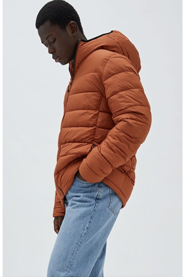 Kapüşonlu Şişme Mont - 3