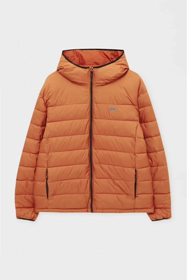 Kapüşonlu Şişme Mont - 6