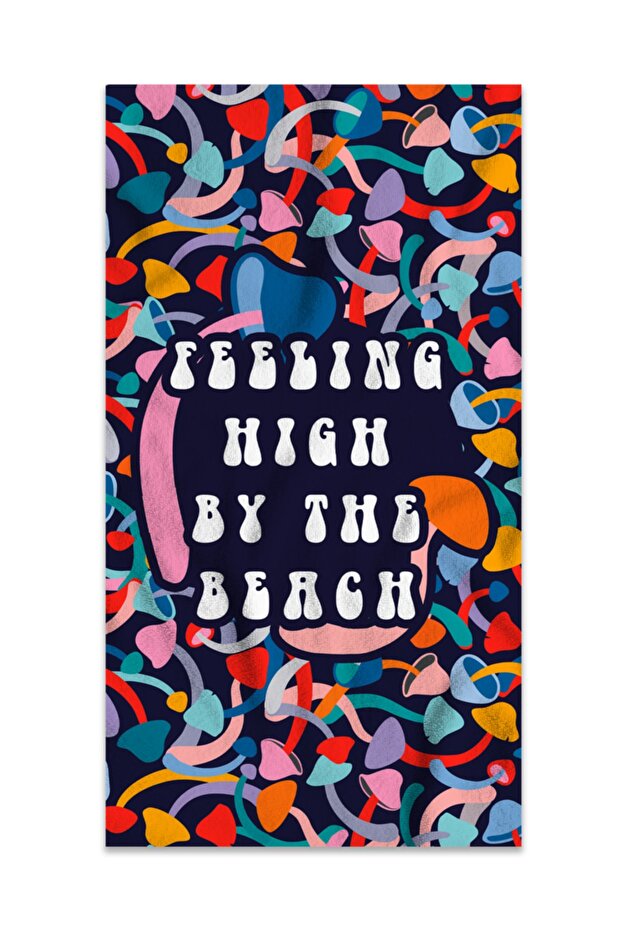 Patterned Multicolored Beach Towel - 1