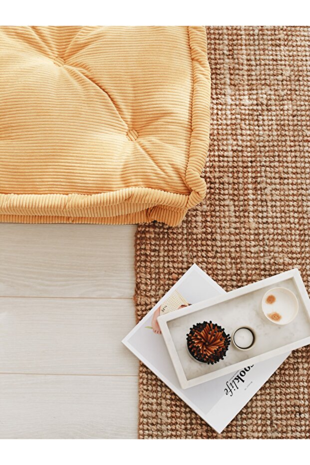 Fitilli Kadife Bisküvi Minder - 2