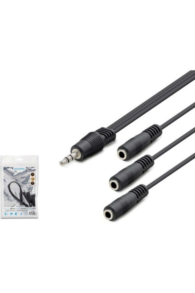 Hadron Hdx1023(4633) Aux to 3Aux Cable M/3F 30 cm