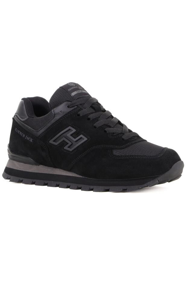 Black - Chile 19253 Genuine Leather Sports Shoes