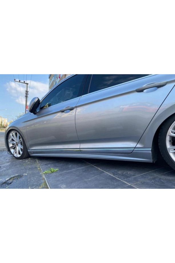 Passat B8 R Line Uyumlu Yan Marşpiyel 2015 - 2021 Sağ Sol  Mat Siyah - 1