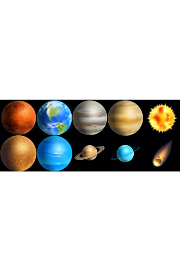 Planets Label (4x4 Cm 24 Pieces)