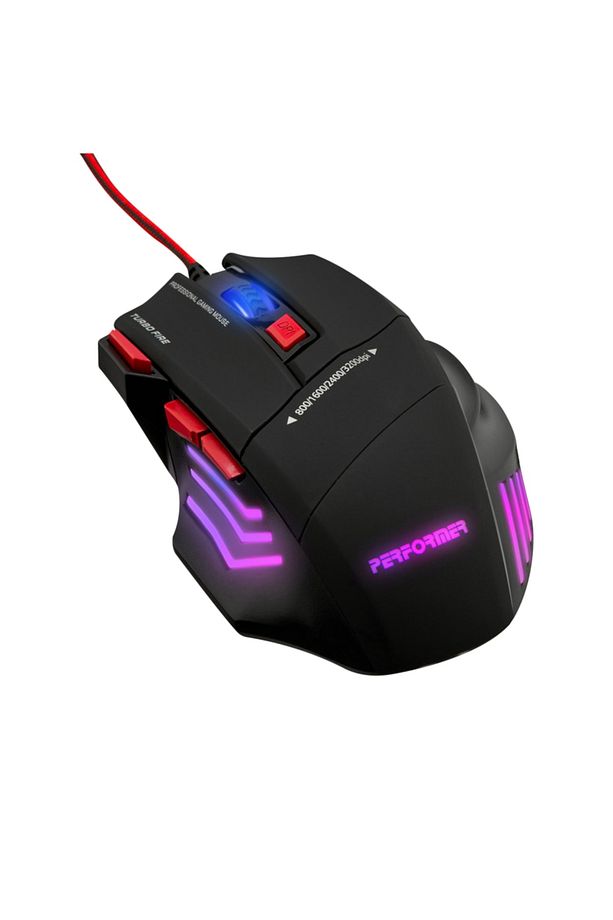 Pgm07 Gaming Mouse + Mouse Pad Kırmızı - 5