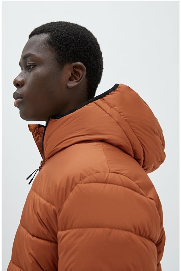 Kapüşonlu Şişme Mont - 4