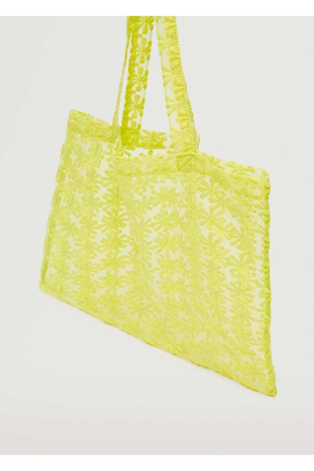 Çiçekli Organze Çanta - 4