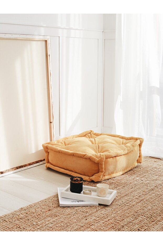 Fitilli Kadife Bisküvi Minder - 1