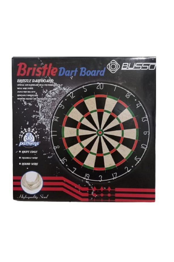Dart Busso Bristle (DART BOARD). Altı Ok Ile Birlikte Model: Dht-201. 18" (45,3CM) Dart Seti. - 3