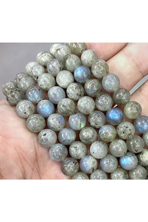 1 String Natural Labrodite Stone String Natural Stone 8mm
