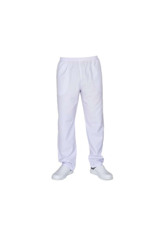 Onurteks Complete Elastic Waist 3 Pocket Trousers Women's Alpaca Fabric Doctor, Nurse, Chef