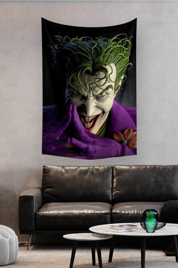 Joker Dc Duvar Örtüsü Halısı 140 X 100 Cm-70x100 Cm - 1