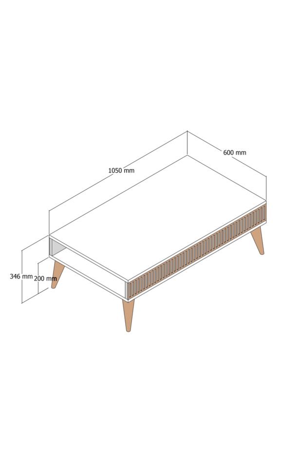 Milan Orta Sehpa - Ceviz / Antrasit - 3