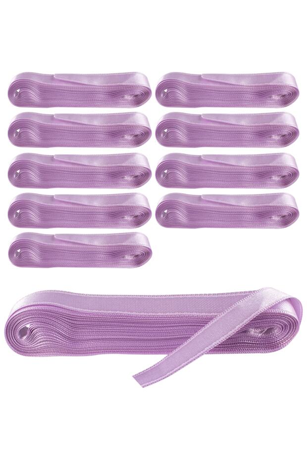 10 Pieces Satin Ribbon 1 Cm 10mt