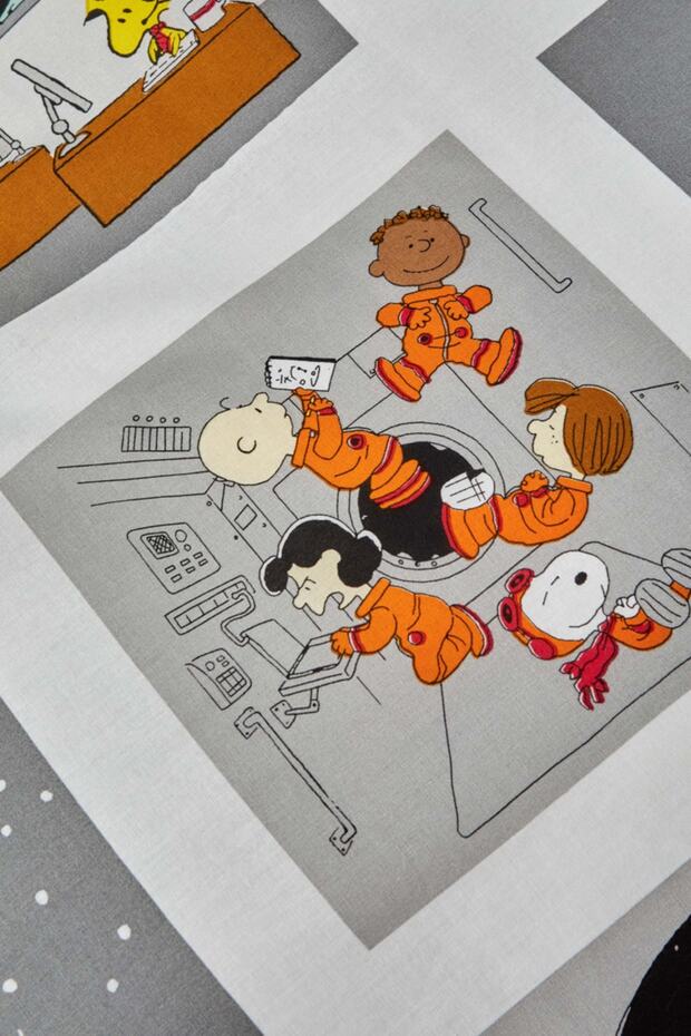 By Karaca Home Snoopy Space Tek Kişilik %100 Pamuk Nevresim Takımı - 3