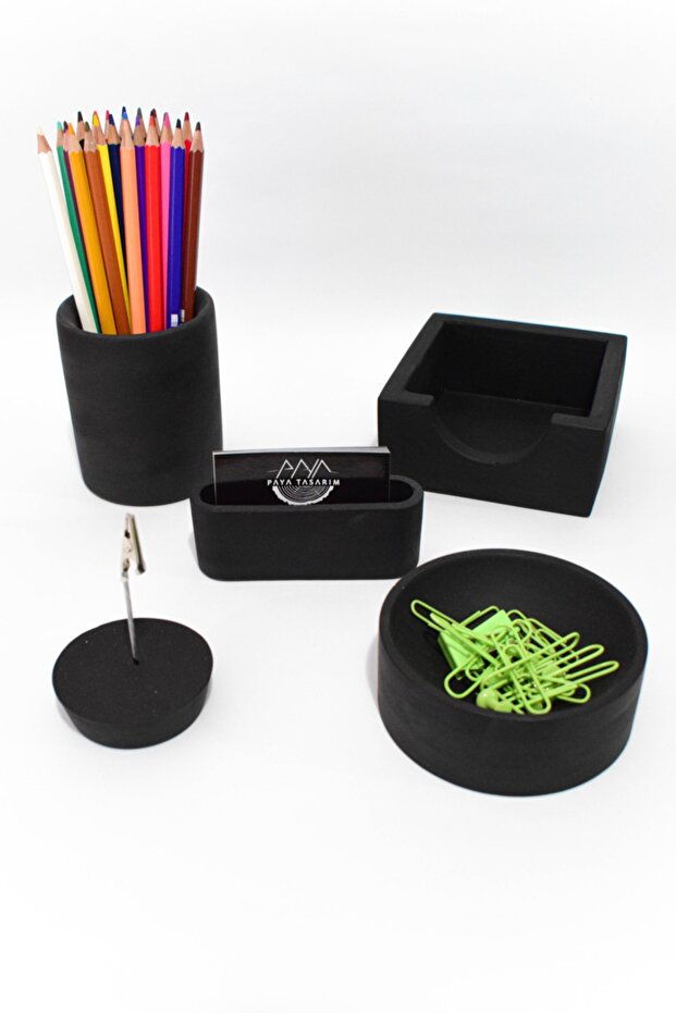 Office Set Pen Holder Note Holder Memo Pad Holder Paper Clip Holder Business Card Holder