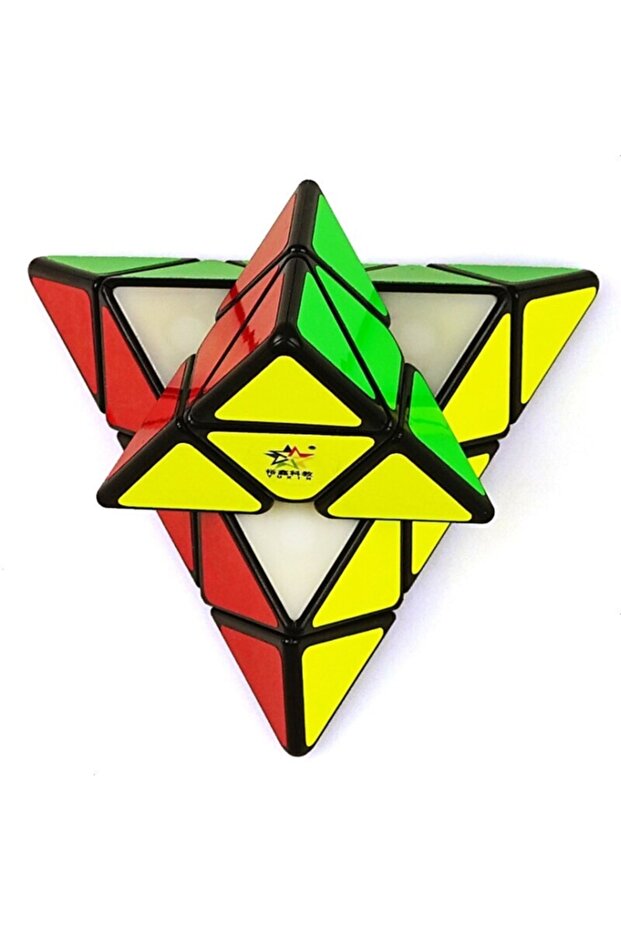Orjinal Megaminx Pyraminx 2'li Zeka Küpü Rubik Küp Set - 5