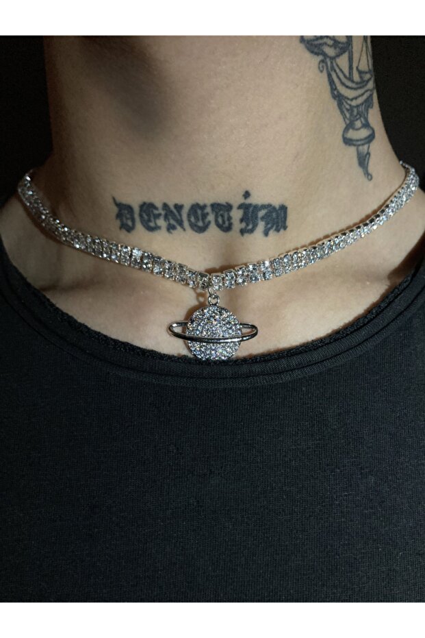Iced Out Planet Necklace