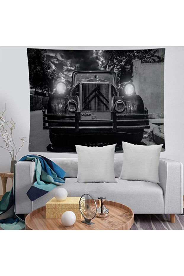 Black Car Washable Stain Resistant Stain Resistant Decorative Wall Cover Mktdvr-2060