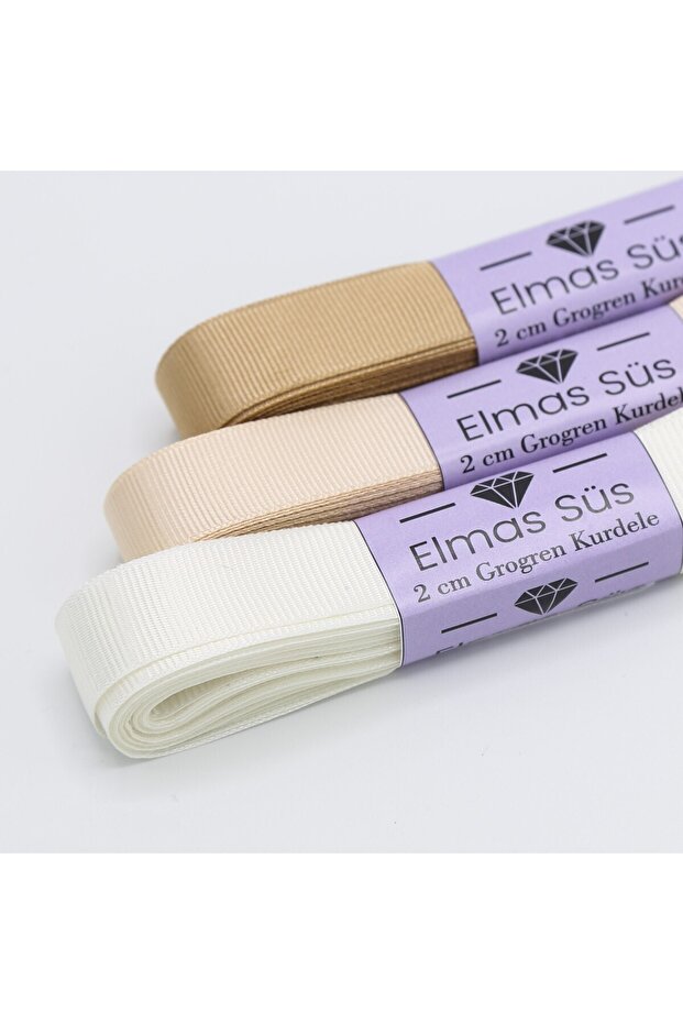 شريط Grosgrain مختلط 3 قطع 2 سم 10 م